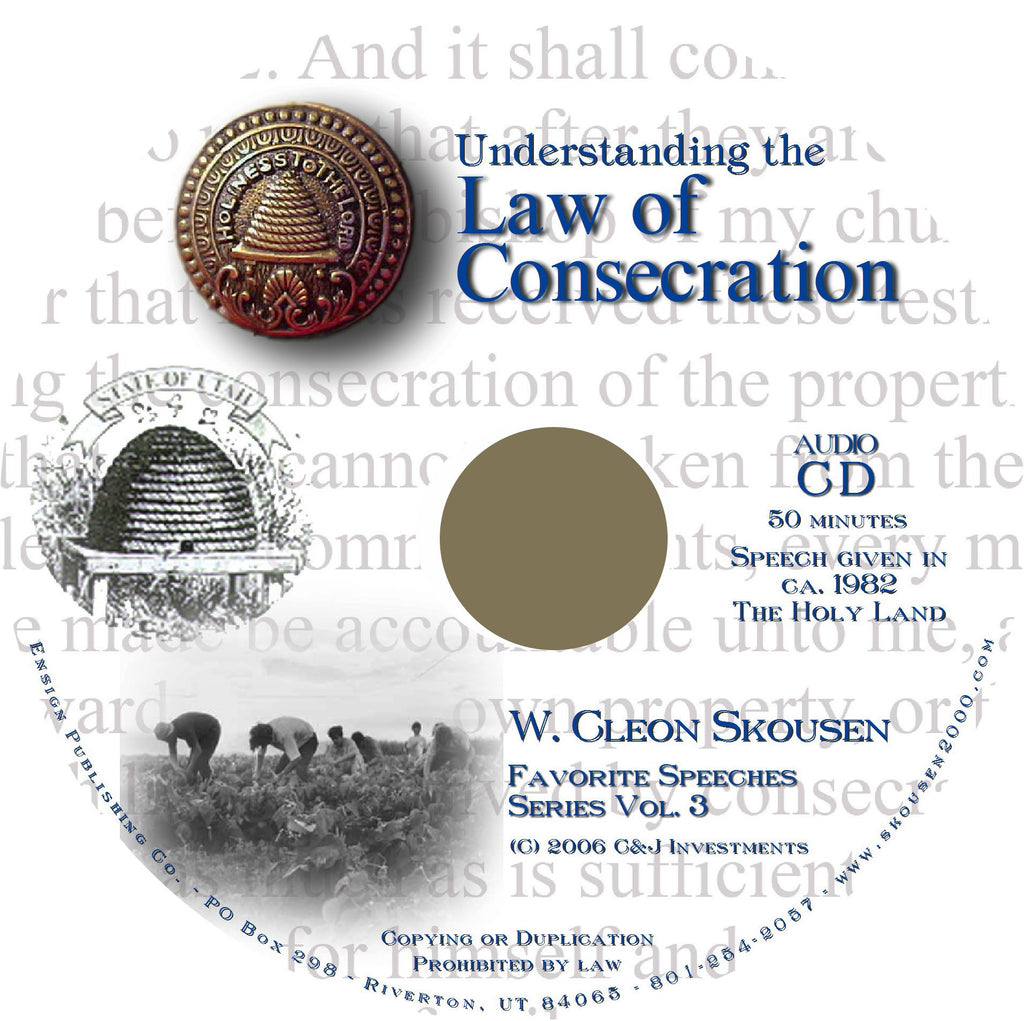 Law of Consecration Speech